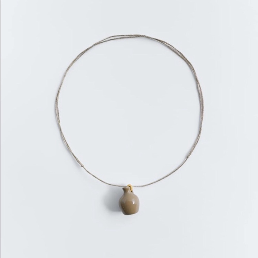 Ceramic vase necklace